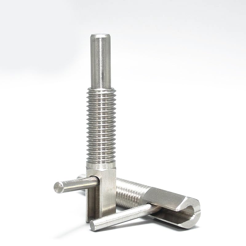 Nscdiew 2Pcs Retractable Indexing Plunger Pin, M8, Stainless Steel, Silver - Image 2